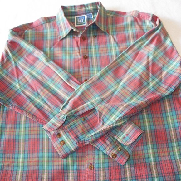 Bimini Bay Outfitters Plaid Long Sleeve Shirt - Picture 1 of 9